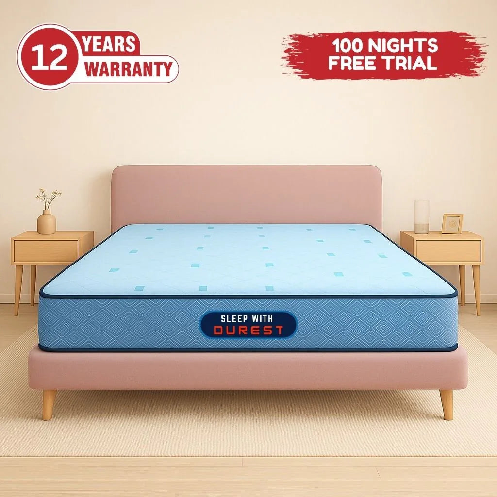 Sleep With Durest Memory SenseX orthopedic memory foam mattress – contouring comfort and back support