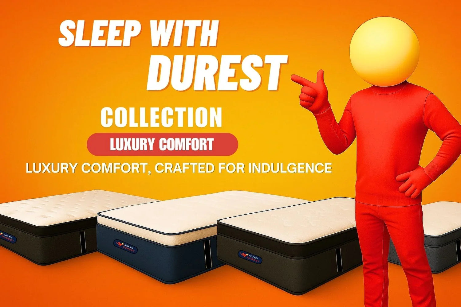 Premium luxury mattress collection by Durest – plush comfort with hotel-style feel sleep with durest 